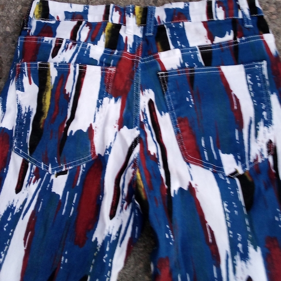 SIZE 32 PAINT SPLATTER 5 POCKET JEANS - Picture 3 of 6